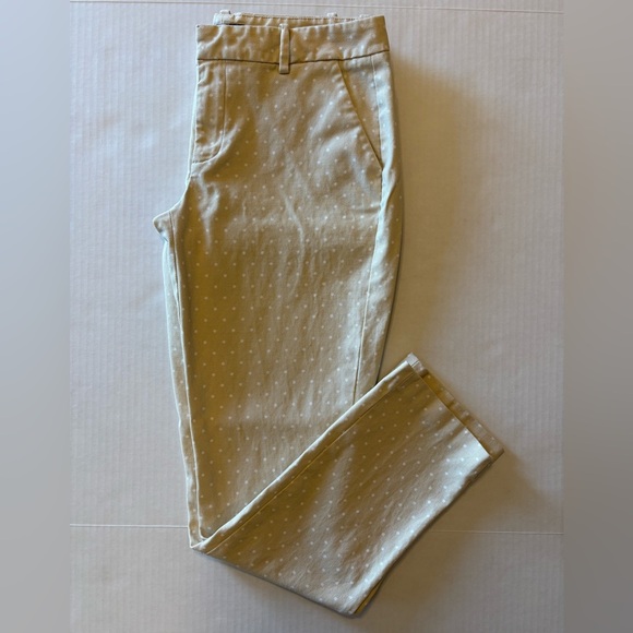 Tommy Hilfiger tan white polka dots pants size 6 - Picture 8 of 8